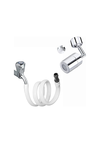 Mucit Home Toplanan Hortum Matik Hijyenik Wc Tuvalet Taharet Musluk Ucu Spiral Hortumu Krem - Beyaz