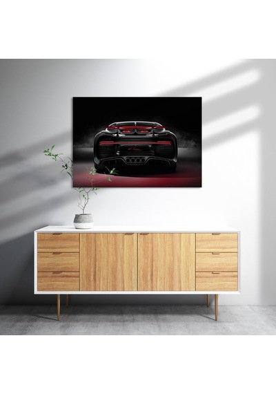 Cakasepetim Bugatti Chiron Divo Arka Görünüş Ahşap Mdf Tablo