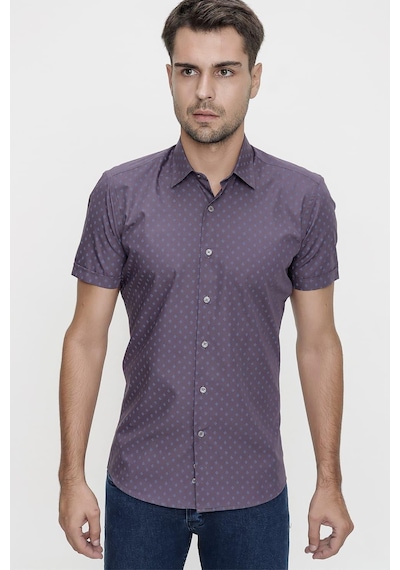 Efor G 1474 Slim Fit Füme Spor Gömlek Füme