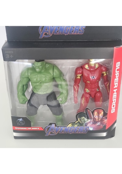 Avanger Hulk Demir Adam İron Man Işıklı 19 Cm Figür