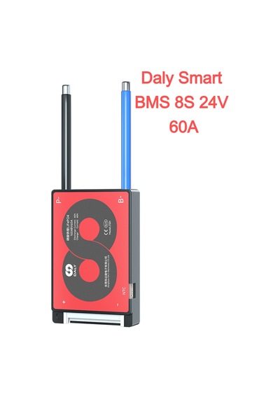 Daly Smart Bms 8s 24v 60a Lifepo4 Bluetooth Batarya Yönetim Ünitesi