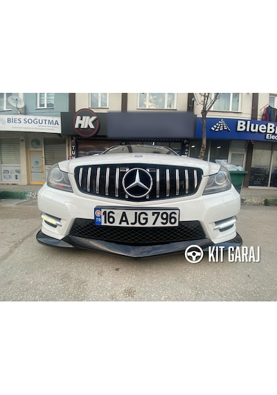 Kit Garaj W204 C180 Makyajlı Ön Ek Plastik Boyalı