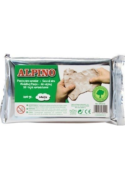 Alpino 250 Gr.Beyaz Şekillendirme Kil Hamuru Dp-010104
