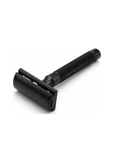 Valkyrie Siyah Metal Tıraş Seti Double Edge Klasik Tıraş Aleti + Yedek Jilet + Fırça + Stand