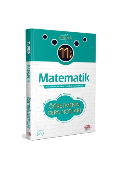 11.Sınıf Matematik Öğretmenin Ders Notları -  Editör