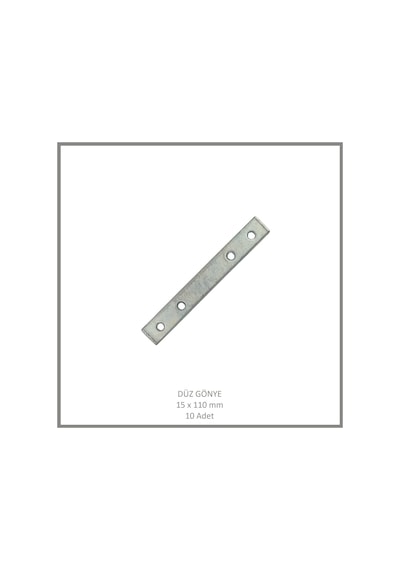 Düz Gönye, Sac Gönye, 15 X 110 Mm 10 Adet Metalik