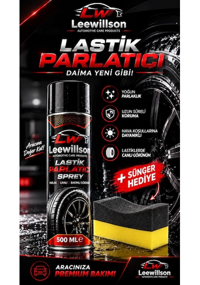 Lastik Parlatıcı 500 Ml Sprey - Lastik Parlatma Ve Lastik Bakım Ürünü