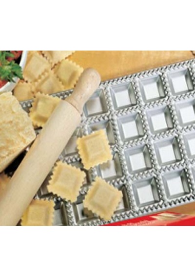 Ravioli & Mantı Tepsisi Kare 36'Lı Gümüş