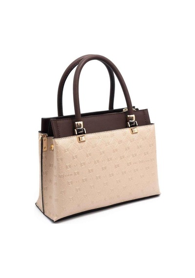 Silver Polo Sp826 Kadın El Çantası Logolu Nut-kahve