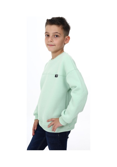 Toontoy Kids Toontoy Erkek Çocuk Sweatshirt Mint Yeşili