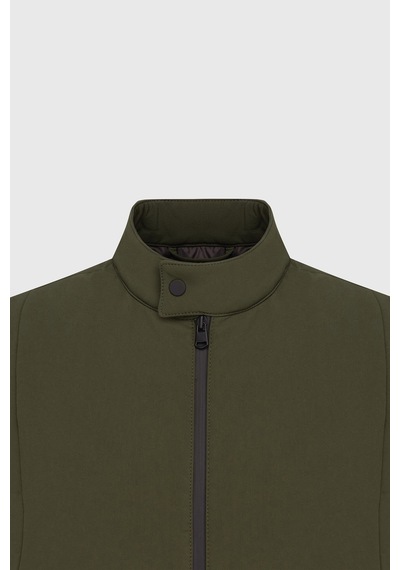 AC&Co / Altınyıldız Classics Erkek Standart Fit Normal Kesim Dik Yaka Casual Yelek - Haki
