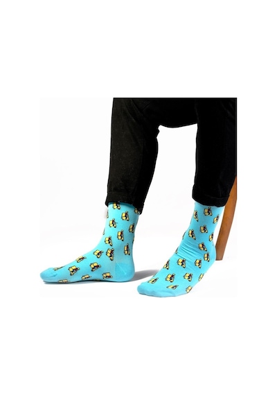 Ozzy Socks Moto Desenli Çorap Çok Renkli