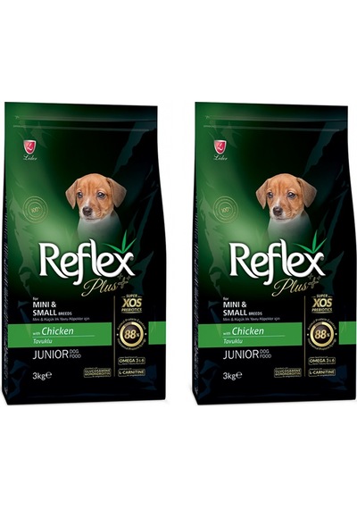 Reflex Plus Tavuklu Mini Küçük Irk Yavru Köpek Maması 2 x 3 KG
