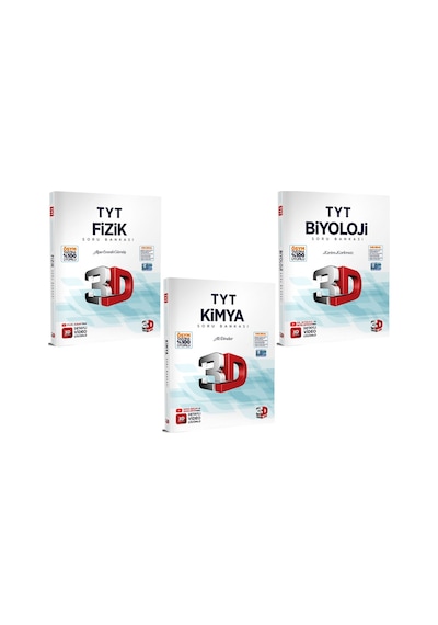 3D Yayınları Tyt Fen Bilimleri Soru Bankası Seti