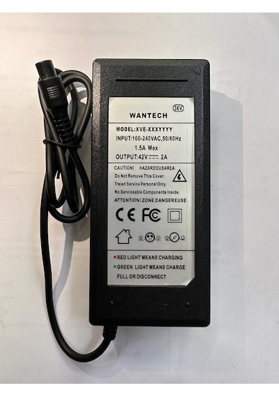 42 volt 2 amper adaptör 42 volt 3 pinli adaptör 42 volt elektrikli scooter adaptörü 42 volt 2 amper 3 pinli ginger adaptörü