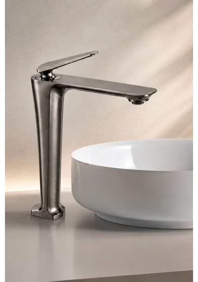Sensa Uzun Lavabo Bataryası Mat Füme