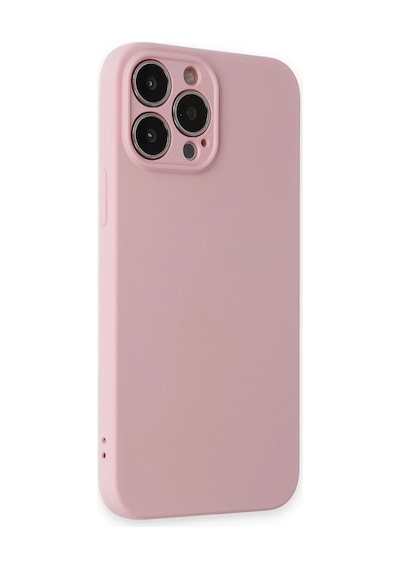 Newface - 374 - İphone 13 Pro Kılıf Nano İçi Kadife Silikon - Edntrend - - Pembe