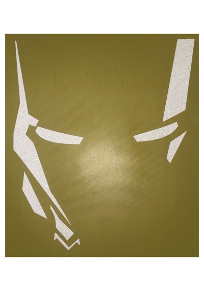 Iron Man Figürü Fosforlu Oto Araç Sticker Fosfor