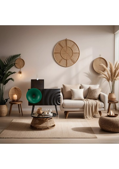 Fennessy Kresling İ7s Yeşil Bluetooth Hoparlörlü 100w Hi-fi Pikap, Plakçalar