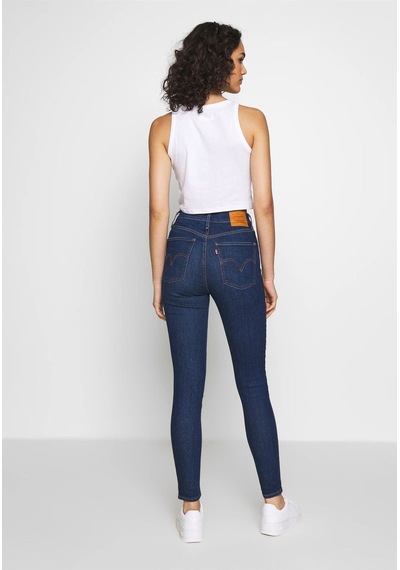 Levi's Yüksek Bel Dar Paça Minimalist Kadın Jean - Günlük Stil Koyu İndigo