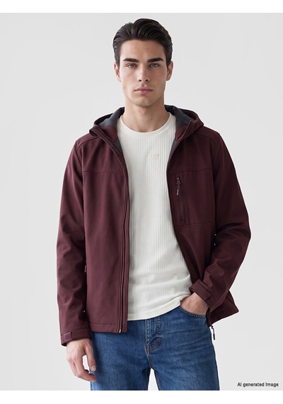 Lcwaıkıkı Classic Bordo Regular Fit Kapüşonlu Erkek Ceket