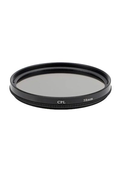 58mm Cpl Polarize Filtre Dairesel Polarizasyon, Yansıma Azaltıcı, Metal Çerçeve