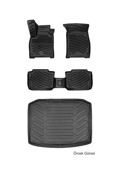 Kia Ev3 2024 Sonrası Üst 3d Araca Özel Paspas Ve Bagaj Havuzu Set