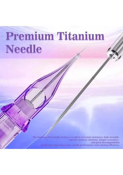 Mast Pro 2 Titanium 1201 Rl 1 Rl 0.35 Mm Round Liner Long Taper Kartuş Dövme İğnesi 20 Adet