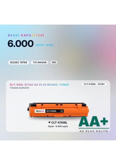 Samsung Clt-k506l Siyah Uyumlu Toner Aa Plus / Clp-680 / Clx-6260