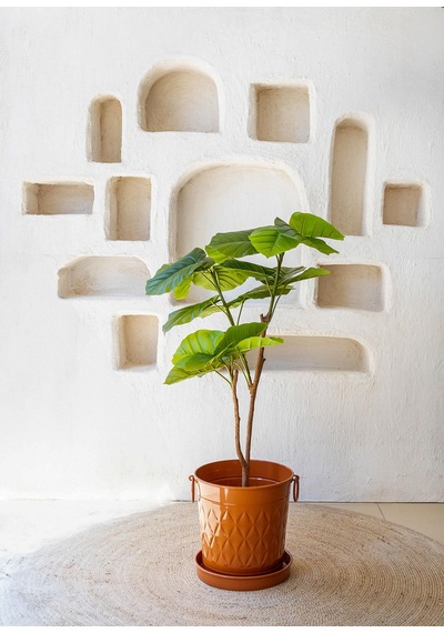 The Mia Yapay Ficus Umbellata Ağacı Yeşil 120 Cm