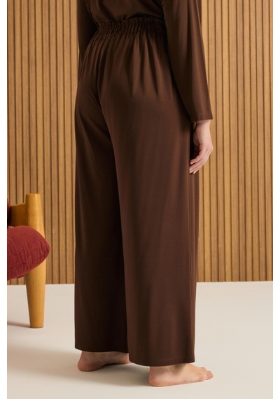 Aker Rayon Pijama Altı Kahverengi Kahverengi