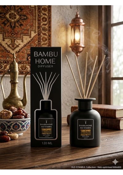 Oda Kokusu Old İstanbul Oryantal Çubuklu Reed Diffuser 120 Ml 8-10 Hafta Yayılım Bambuhome Dıffuser Diğer