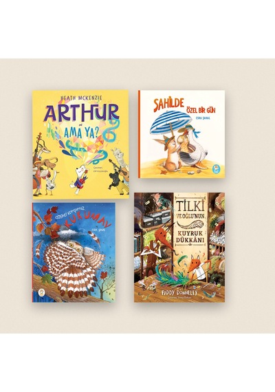 Sevimli Kahramanlar Seti - 4 Resimli Hikâye Kitabı / 3 Yaş +