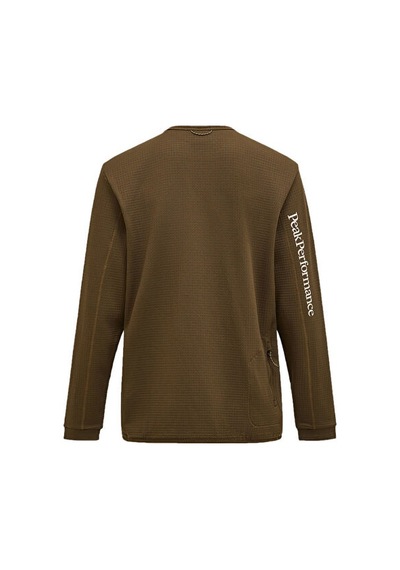 Peak Performance W Traıl Polartec Crew Kadın Günlük Sweatshirt G79810060t Kahverengi