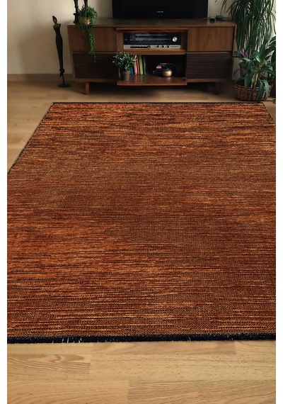Kilimista Milano Ml107 Kiremit Leke Tutmaz Antialerjik Yıkanılabilir Dokuma Dekoratif Halı Kilim