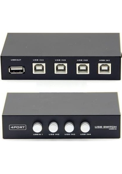 Yazıcı Printer Switch Çoklayıcı Çoğaltıcı 4 Port