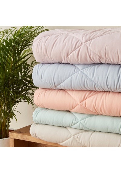 Karaca Home Sarah Anderson Grimes Mikrofiber Tek Kişilik Yorgan Mavi