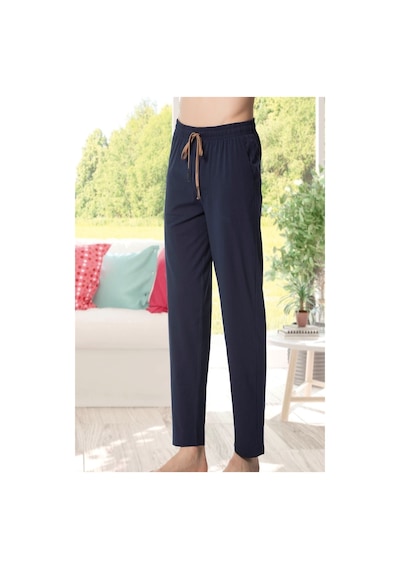 Kly Ince Tek Alt Çok Rahat Pamuk Pijama-lacivert-m Çok Renkli