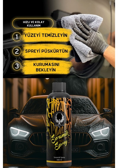 Araç Hızlı Seramik Sprey Nano Seramik Kaplama Ve Boya Koruma Coat