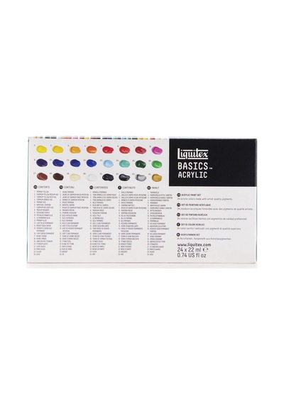 Basics Akrilik Boya Seti 24x22ml Renkli