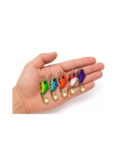 Valkyrie 5 Li Spinner Vıb Metal Kaşık Sahte Balık 22gr Döner Kaşık Lüfer Levrek Turna Avı
