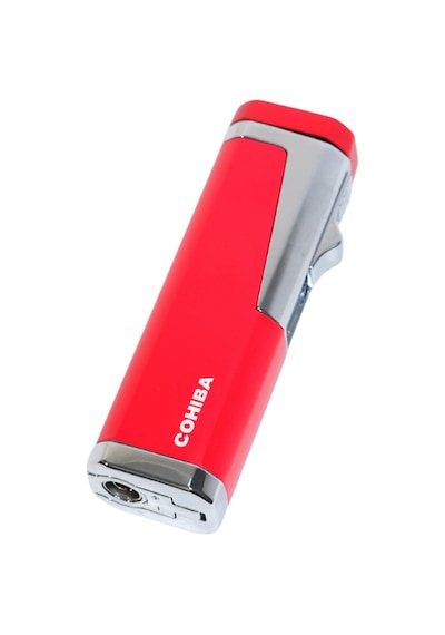 Cohiba 3 Torch Pürmüz Delicili Kırmızı Metal Puro Çakmağı - Tr9607