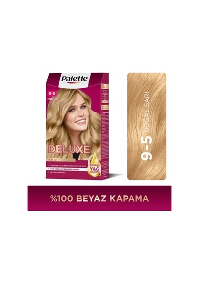 Kalıcı Saç Renk Boyası, Doğal Sarı Tonu 9-5