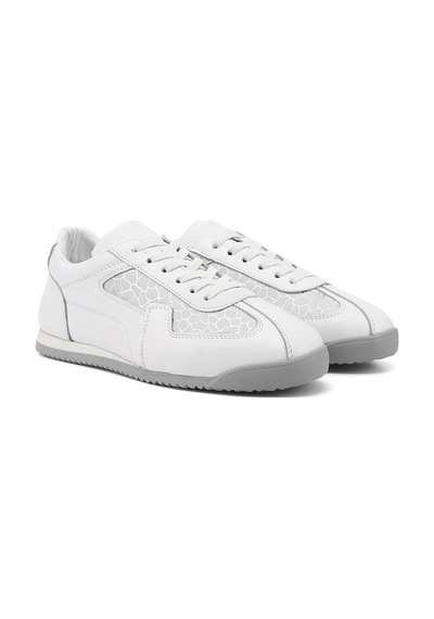 Gönderi(R) Gönderi R Kadın Beyaz Lastik Bağcıklı Hakiki Deri Sneaker Ddza83742547