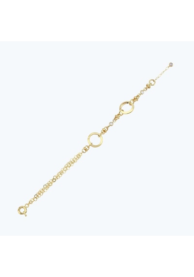 Altınbaş Altın Halka Bileklik BLSVK051-25364 Sarı Altın