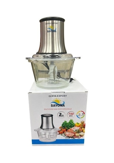 Derya Sayona Syn-18c 750 Watt Rondo Doğrayıcı 500-1500 Watt Cam 50 Hz / 60 Hz C 4 Bıça
