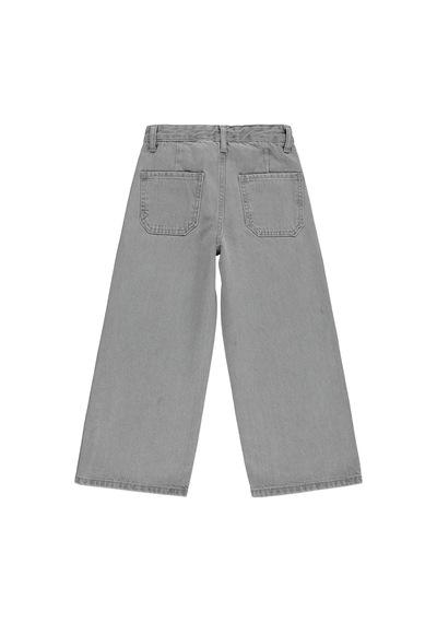 Civil Girls Önü Cepli 10-13 Yaş Pantolon Kot - Gri