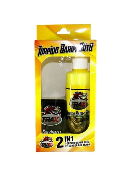 Trax 2in1 Torpido Bakım Sütü Süngerli Set Torpido Parlatıcı