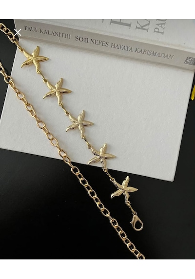 Yurısh Kadın Gold Yıldız Figürlü Bel Zinciri Kemer - Elbise Pantolon Ve Etek Uyumlu Şık Aksesuar Yurısh Kadın Gold Yıldız Figürlü Bel Zinciri Kemer - Elbise Pantolon Ve Etek Uyumlu Şık Aksesuar