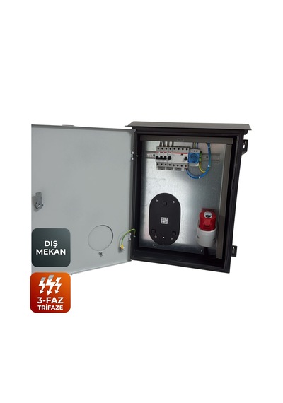 Ever Charger Panobox Pro Trifaz Elektrikli Araç Şarj Panosu Ac Kaçak Akım Röleli, Sigortalı, Go-e Uyumlu Dış Mekan 11 Kw 22 Kw 5/32a Fiş 5/32a Priz Ever Charger Panobox Pro Trifaz Elektrikli Araç Şarj Panosu Ac Kaçak Akım Röleli, Sigortalı, Go-e Uyumlu Dış Mekan 11 Kw 22 Kw 5/32a Fiş 5/32a Priz